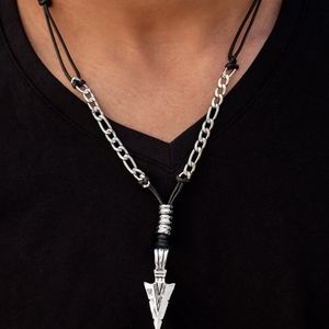 Keep Your ARROWHEAD Up - Black Urban Necklace